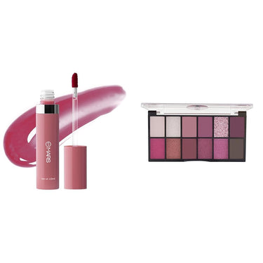MARS Drip Lip Mist for Women (4.5 ml) (02-Mulberry Drip) 12 Shades Dance of Joy Eyeshadow Palette | Highly Pigmented and Blendable | Multicolor | Matte and Shimmer Finish (13.2g) (01-Multicolor)